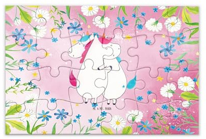 Mr. & Mrs. Panda Puzzle Einhörner Umarmen 24 Teile - Geschenk, Freundin, 1500, Unicorn, Liebe, Familie, 500, Einhorn, 300, Puzzlespiel, 1000