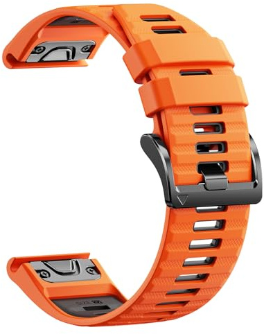 Bracelet pour Garmin Fenix 7/6/5/8 47mm/Fenix 7 Pro/6 Pro/5 Plus/8,Bracelet en Silicone Confortable et Étanche Quickfit 22mm pour Forerunner 965/935/945/955/745,Instinct 2/3,Fenix 8 Pro 47mm