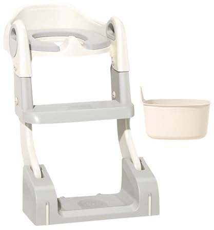 lisutupode Toilettensitz für Kinder – anpassbarer Toilettensitz mit Leiter, Babyausstattung für Zuhause, Reisen, Badezimmer, Camping