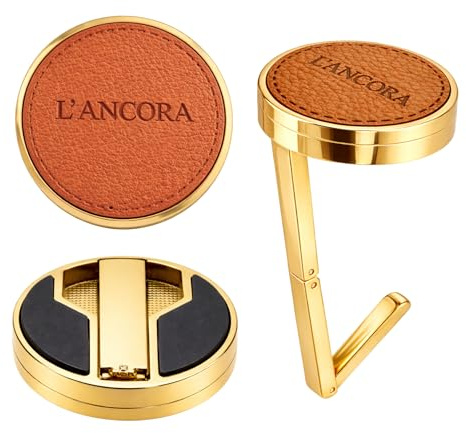 L’Ancora Purse Hook for Table - Holder - Folding Handbag Hanger - Portable Bag Holder - Bag Hooks for Desk - Table Hook