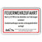 FEUERWEHRZUFAHRT FREIHALTEN - §22VVB - SCHILD/D-017 (60x40cm Schild)