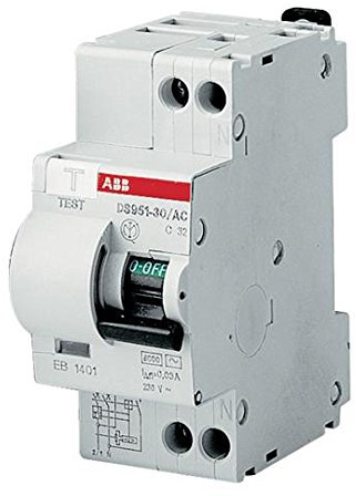 INTERRUTTORE DIFFERENZIALE MAGNETOTERMICO C6 30MA TIPO AC - ABB SACE EB 135 1