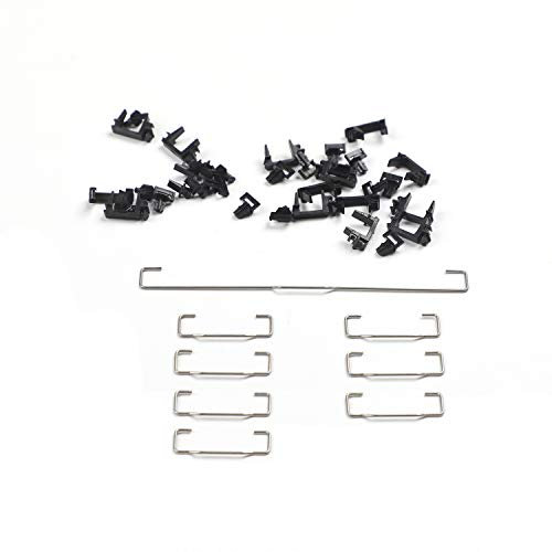 Costar Style Plattenmontierte Costar-Stabilisatoren, Balancierstange, erhöhter Draht, 6,25U 2U für MX mechanische Tastatur, Filco (Kit 2 für 96 104 Tastatur)
