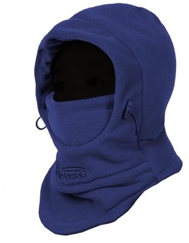 TRIWONDER Passamontagna Bambino Invernale Cappello Neve Bambino 4-9 Anni Sottocasco Sci Balaclava Bambina Cappello Pile Termico per Bimbo Bimba Bambino Bambina(01 Blu Navy)