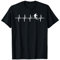Skifahren Herzschlag Heartbeat T-Shirt | Skifahrer Geschenk T-Shirt