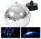 BeamZ MB20 - Discokugel mit Motor und LED, 20cm Diskokugel mit Antrieb, Batteriebetrieben, Disco Ball, Spiegelkugel mit stabiler Metallöse, Discokugel Deko für Clubs, Bars Discos und Events