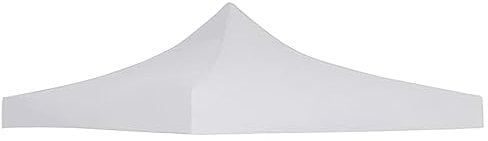 vidaXL Toit de Tente de Réception Tonnelle d'Extérieur Chapiteau de Jardin Voyage de Camping Barbecue Mariage Spectacle Festivals 3x3 m Blanc