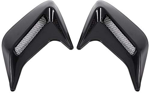 prese aria tuning finto carbonio-adesivi auto tuning-KIMISS 2 pezzi Cappuccio di sfiato del flusso d'aria universale, Cappuccio di sfiato del cappuccio di aspirazione del flusso d'aria decorativo(