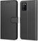 Tenphone Etui Coque pour Samsung Galaxy A41,Plusieurs Couleurs Disponible,Protection Etui Housse Premium en Cuir PU,Fermeture Magnétique pour (Galaxy A41 (6,1 Pouces), Book Noir)