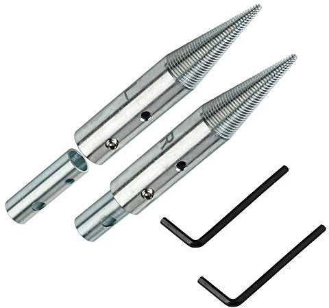 1/2 & 5/8 Tapered Spindle Adapter Threaded for Buffing Polishing Wheel for Bench Grinder Left and Right - 1 Pair