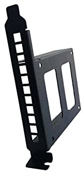 JMT Metal PCI Slot 2.5inch IDE/SATA/SSD/HDD Mounting Bracket Rear Panel Mount Bracket Hard Drive Adapter Tray Caddy with Sata Data Cable (Full Height Bracket)