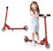 COSTWAY Trottinette Enfant Pliable avec 2 Roues, Scooter Enfant Kick avec LED Lumière Hauteur Réglable (Rouge)
