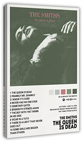 ORROBI The Smiths Poster The Queen Is Dead Albumcover Poster Leinwand Poster Wandkunst Dekor Druck Bild Gemälde für Wohnzimmer Schlafzimmer Dekoration Rahmenstil 40 x 60 cm