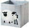 LIFENEY meets Shaun das Schaf Aufbewahrungsbox für Kinder – Filz-Box mit dem kultigen Schaf zum Verstauen von Spielzeug – 33 x 33 x 33 cm passend für klassische Würfelregale