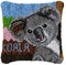 ROCKY&CHAO Knüpfteppich Zum Selber Knüpf-Sets mit Kissen knüpfen-Set 43x43cm Kissenbezug-Set für Erwachsene und Kinder Latch Hook Kit Heimaccessoire (Koala)