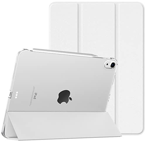TiMOVO Hülle für iPad Air 11 Zoll (M3/M2-2025/2024), iPad Air 5./4. Generation (2022/2020) 10,9 Zoll Hülle, Schlank Schutzhülle mit Transparenter Rückseite, Auto Schlaf/Aufwach, Weiß