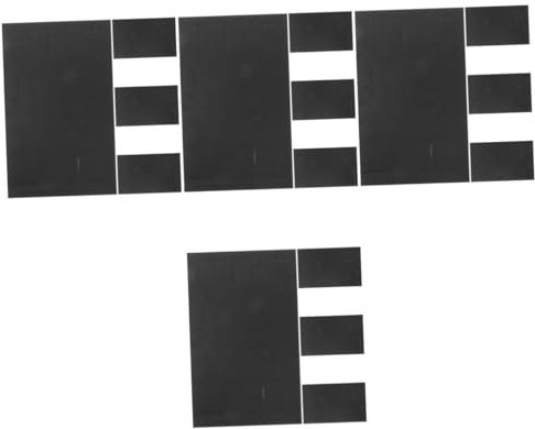 SHINEOFI 16 Blätter Verdunkelungsaufkleber reflektoren zum aufkleben reflective sticker fensteraufkleber LED Kontrollleuchte Klebeband Lampenschirm Aufkleber blockieren PVC