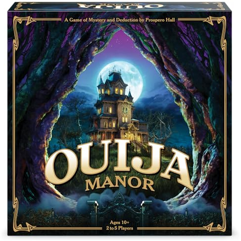 Funko Games Ouija Manor-Spiel, mit einfach zu montierendem 3D-Herrenhaus, 2–5 Spieler, ab 10 Jahren