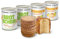 ration1 Probierpaket Dosenbrot 2x 350g und Dosenkuchen 2x 360g, Zitronenkuchen, Roggen-Mischbrot, fertig gebacken, Kuchen & Brot zum Wandern, Camping, Outdoor, als Notfallnahrung, 10 Jahre haltbar