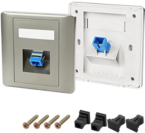 XMSJSIY SC Simplex - Placa de pared de fibra de vidrio para montaje en pared (2 unidades)