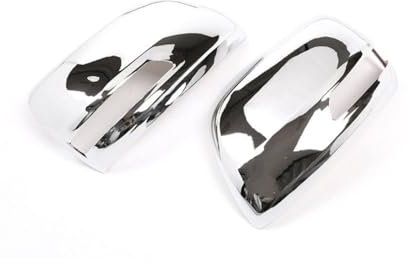 GXSAI Seitenspiegel Abdeckung Für Cruiser Für Prado FJ150 150 2010-2019 ABS Chrom ODER Carbon Textur Auto Styling Seite Rückspiegel Kappe Abdeckung Trim(Größe:Silber)