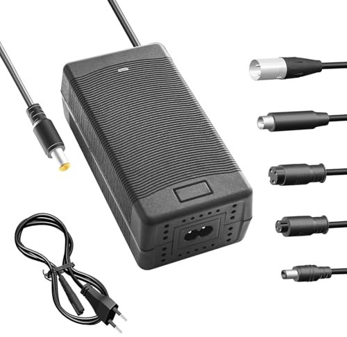 Yasco Lithium Battery Charger Mehrere Stecker Für Elektrofahrrad Roller E-Bike Boot Motorrad Xiaomi Akku Ladegerät Li-ion akku Ladegerät Mehrere (42V 3A+6 teiliger Anschluss)