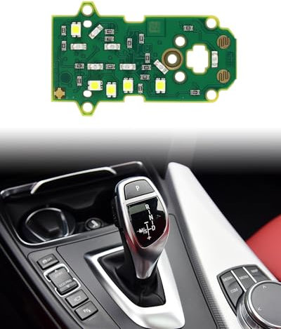 LALAIJDOU Kohlefaser-Automatik-Schaltknauf, Schalthebelabdeckung, Schaltkopfrahmen, für BMW 3er F30 F10 F20