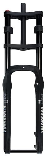 HWEVDHJ Fatbike Federgabel Luftgabel 20 Zoll 26 Zoll Doppelschulter Fatbike Gabel Dämpfung Einstellbar Scheibenbremse 135 X 15 Mm Steckachse Fahrrad Vorne 3200 G(26inch)