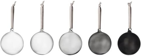 Iittala Glasornament-Kugel-Set / 5-teilig grau