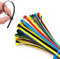 100 Pcs Colorful Reusable Cable Ties 200mm/8 Inch - Plastic Zip Ties for Home, Garden, Office (Black, White, Red, Yellow, Blue, Green)