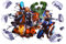 Superheld Wandaufkleber Aufkleber, Kinderzimmer Wandsticker Wohnzimmer Küche dekorative Wandaufkleber Cartoon Wandtattoo Kinderzimmer Babyzimmer Hause Wanddekoration