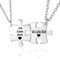 Nyisie Valentinstagsgeschenk für Paare - Partner Geschenke - Herz Puzzle Halskette für Paare Gravur Ich Liebe Dich, Partnerkette geschenke für Pärchen