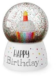 Schneekugel Glitzerkugel Geschenk Themen: Tierwelt - Happy Birthday (Torte - 7002241)