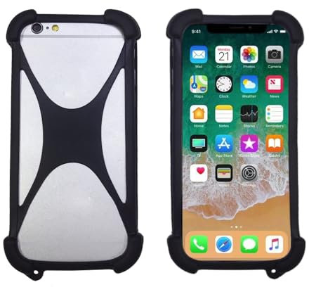 Lankashi Custodia in Cover Case Soft Silicone Caso Phone Case Per Onyx Boox Palma 2 6.13 Guscio Protettiva Anti Urto e Graffi Bumper Black