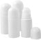 4PCS Roll on Bottles, 50ml Leak-proof Refillable Plastic Empty Roller Ball Applicator Reusable for Essential Oil Fragrance Cosmetics, Only Bottle.
