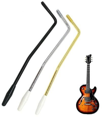 Brazo de trémolo para guitarra, 3 piezas de guitarra eléctrica Whammy, brazo de trémolo de rosca para reemplazo de guitarra eléctrica, palanca de manivela para sistema de trémolo de guitarra eléctrica