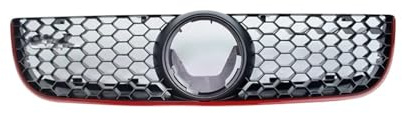 Kühlergrill Für VW Für Polo 2006 2007 2008 2009 Mesh Center Racing Grills Für GTI Stil Honeycomb Mesh Auto Front Stoßstange Kühlergrill