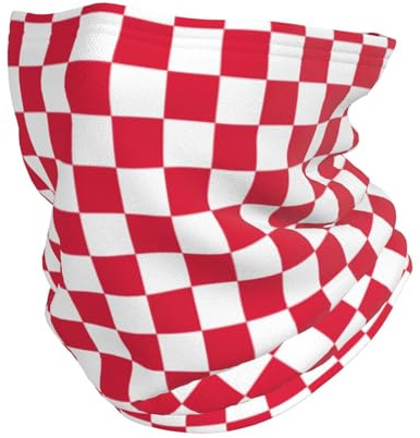 YFSGDLBN red white printed Microfiber Neck Warmer Thermal mask Elastic neck guard