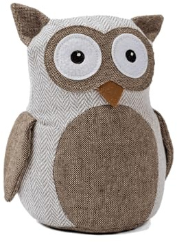 TrendPet Türstopper, Stopper für Fenster und Türen, tierische Türstopper, gefüllt mit 1Kg Sand, dekorativ (Eule Elke)