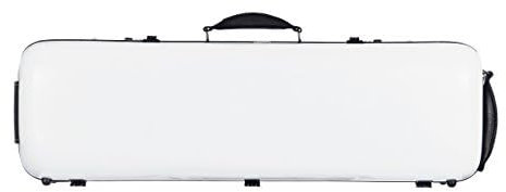 Geigenkoffer Fiberglass Safe Oblong 4/4 weiß M-Case + Musiktasche