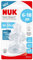 NUK First Choice+ Flow Control Trinksauger für Babyflaschen | 6–18 Monate |Anti-Colic-Ventil | BPA-frei | 2 Stück