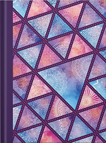 RNKVERLAG 46790 - Notizbuch „Indian Mandala“ in DIN A5 blanko, mit 96 Blatt 70 g/m², 1 Stück