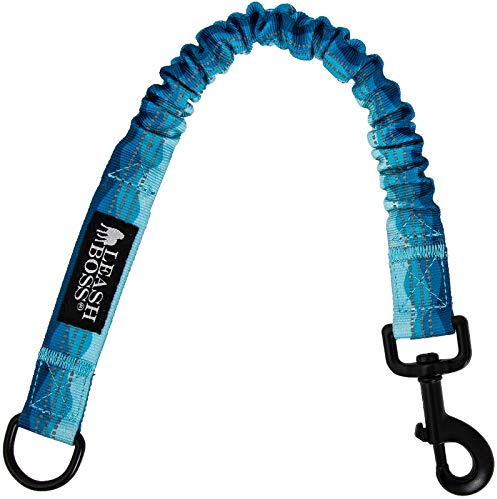 Leashboss Pattern Bungee Dog Leash Extension, 45,7 cm Stoßdämpfende Leinenverlängerung, Mustersammlung – große Hundeleinen-Befestigung und Stoßdämpfer (Wellenmuster)
