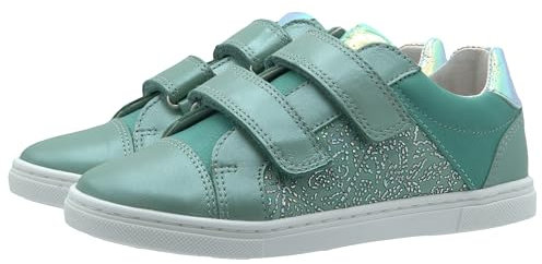 Telyoh Sneakers Halbschuhe Mädchen Schuh Y00855 Leder Grün, Schuhgröße:EUR 35