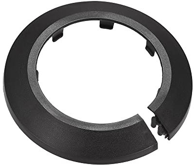 sourcing map Lot de 10 cache-tuyaux décoratifs en plastique PP 63 mm Noir