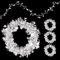 30m Sterne Lametta Girlande Weihnachten Glitzer Silber Metallfolien Girlanden für Christlicher Baumschmuck, Weihnachtsbaum Dekoration usw.