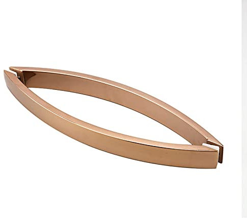 WLALLSS Set di Ricambio per Maniglie e maniglioni per Porta a Schermo Doccia per Porta in Vetro, pomelli per Porta del Bagno per Box Doccia Interni/Esterni -Oro Rosa per la casa Bagno Cucina Ufficio