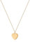 Damen Herzkette Liv in Gold 18k vergoldet, Halskette 45+5cm, variable Länge mit Anhänger Herz (15x15mm), Kette aus 316L Edelstahl, nickelfrei und wasserfest