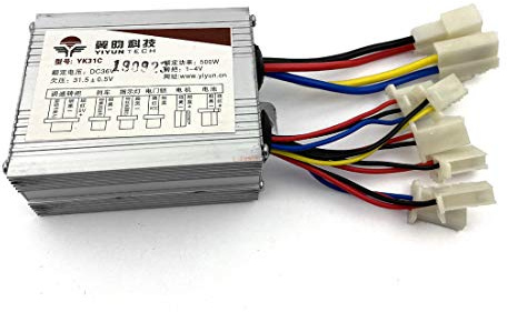 L-faster Yiyun 24 V 36 V 48 V 500 W Elektromotor-Controller für Bürsten, DC-Motor, Geschwindigkeitskontrolle, 500 W Elektrofahrrad, Roller, gebürsteter Controller