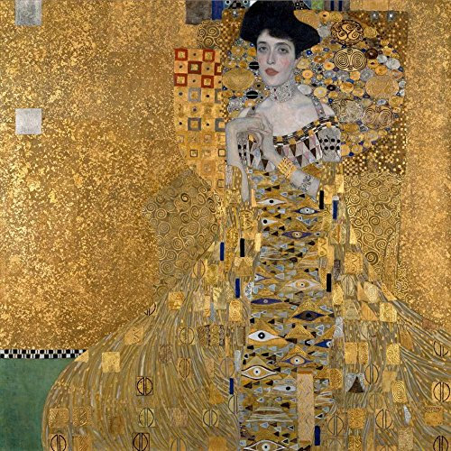 Feeling at home KUNSTDRUCK auf MATTE PAPIER 220gr Porträt von Adele Black-Bauer Klimt Gustav - Figurativ quadrat Poster Porträt von Adele Bloch-Bauer Bild auf Papier cm_68_X_68